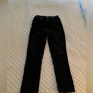 Black express ripped jeans